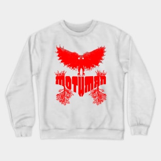 Mothman West Virginia Wing Humanoid Moth Retro Vintage Red Crewneck Sweatshirt